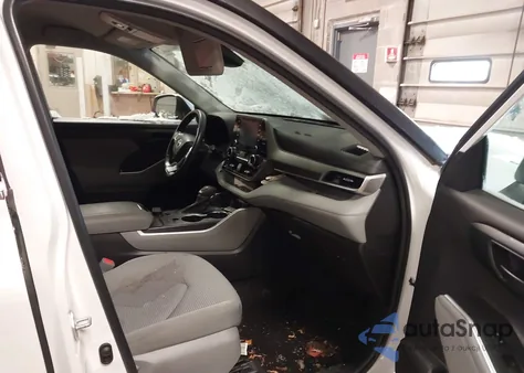 2022 Toyota Highlander Le z USA, uszkodzony, nr VIN 5TDBZRBH8NS591253